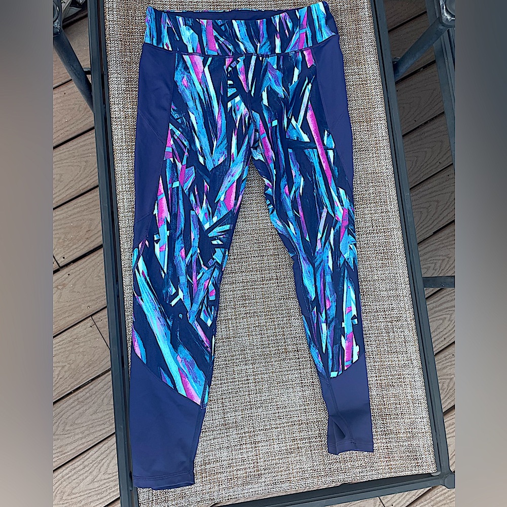 Calvin Klein Performance Leggings, blue print size Large